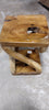 Hudson 20'' Tall Solid Wood Floor Shelf End Table