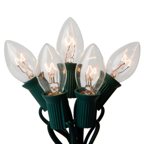 25 C7 Clear Christmas Lights (Set of 2) B89-KS358 (2 boxes)