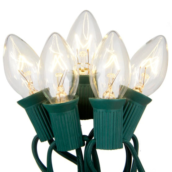 25 C7 Clear Christmas Lights (Set of 2) B89-KS358 (2 boxes)
