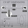 25 C9 Warm White LED Christmas Lights, 8