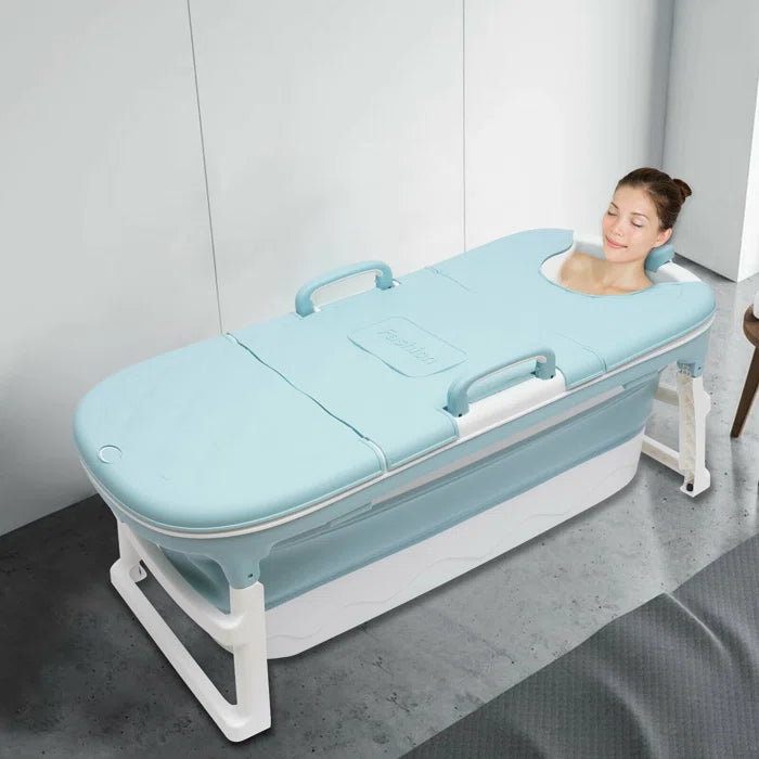 1 - Person Square Hot Tub in Blue