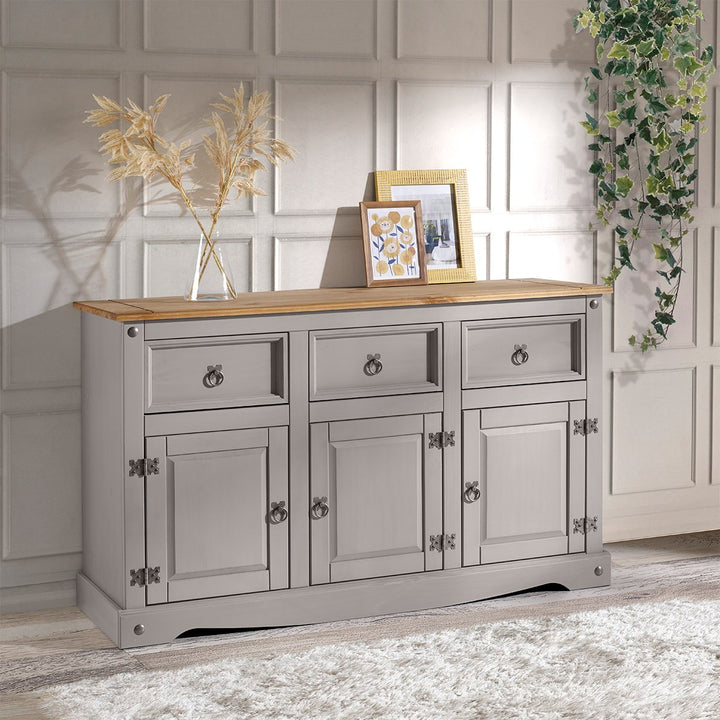 WOOD BUFFET SIDEBOARD CORONA GRAY