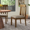 Cab Slat Back Side Chair in Brown - 1 2-piece set
