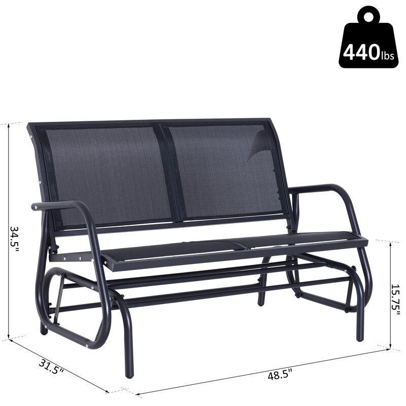 Callen 49" Outdoor Patio Glider Bench - #8541T