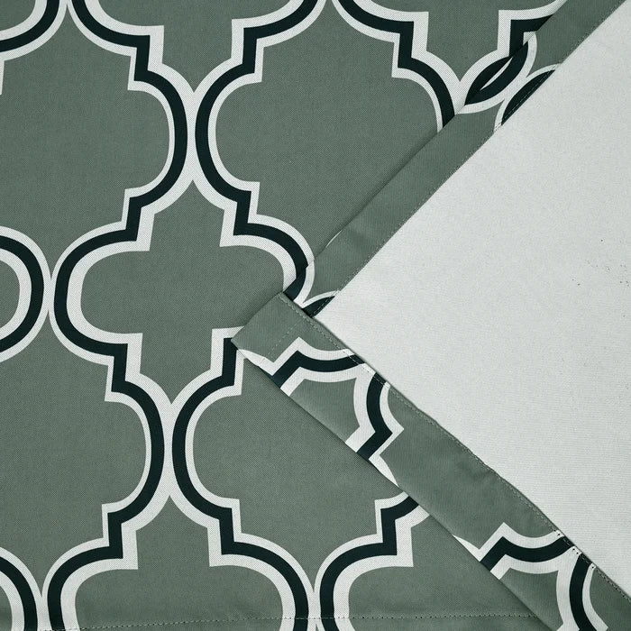 52" x 96" Callicoon Geometric Blackout Thermal Grommet Curtain Panels (Set of 2)
