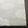 2'3'' x 4' Candelo Floral Handmade Tufted Wool Area Rug in Gray/Ivory
