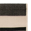 2'3'' x 7' Candelo Striped Indoor / Outdoor Area Rug in Black/Bone