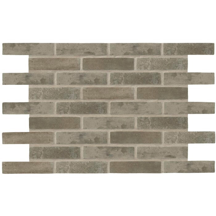 16 Boxes - Capella 2" x 10" Porcelain Subway Wall & Floor Tile, Taupe Brick Porcelain - 82.88 Square Feet (#K5668 - 16 BOXES)