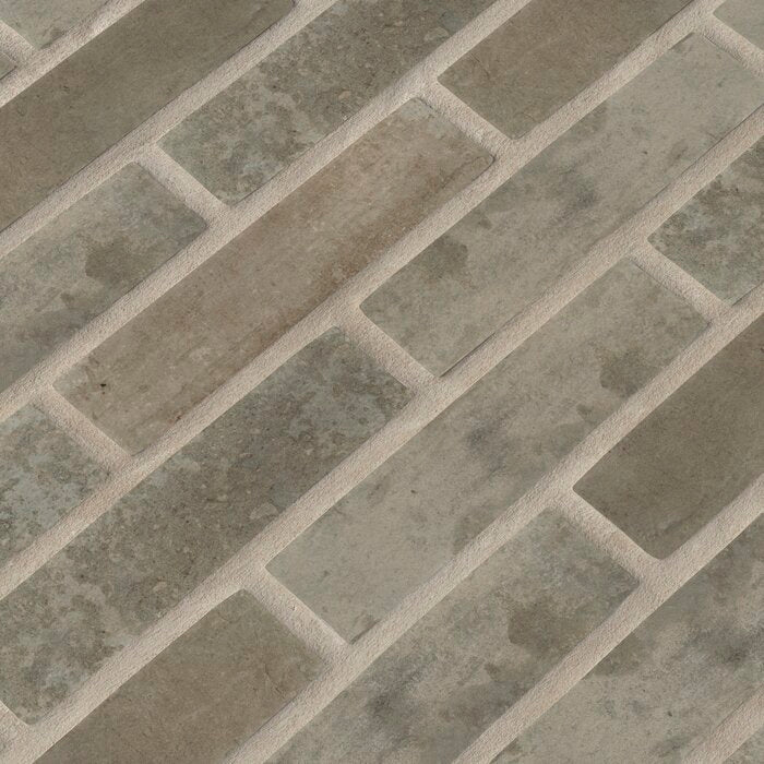 16 Boxes - Capella 2" x 10" Porcelain Subway Wall & Floor Tile, Taupe Brick Porcelain - 82.88 Square Feet (#K5668 - 16 BOXES)