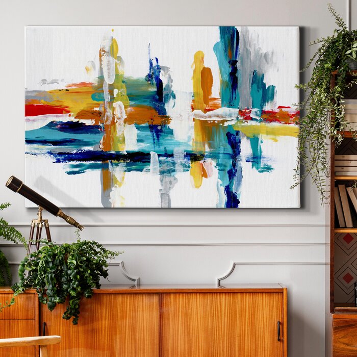 36" H x 24" W x 1.5" D Captive Color III - Wrapped Canvas Print