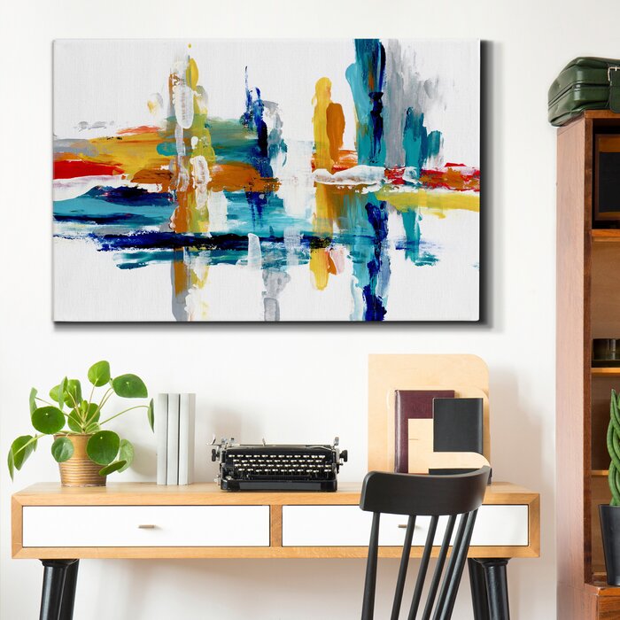 36" H x 24" W x 1.5" D Captive Color III - Wrapped Canvas Print