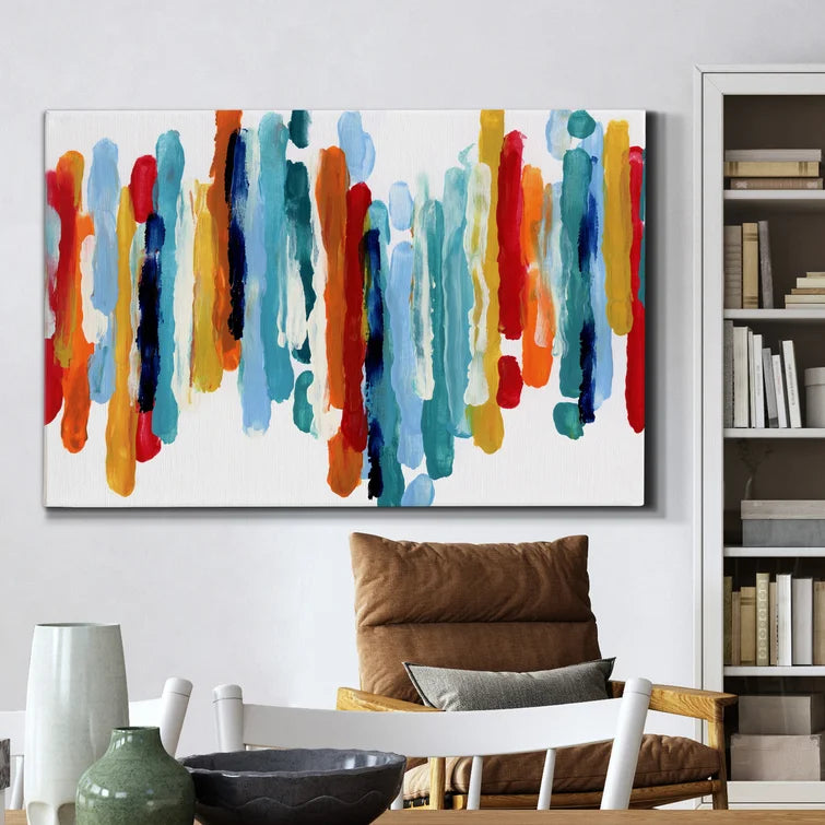 12" H x 8" W x 1" D Captive Color I - Wrapped Canvas Print