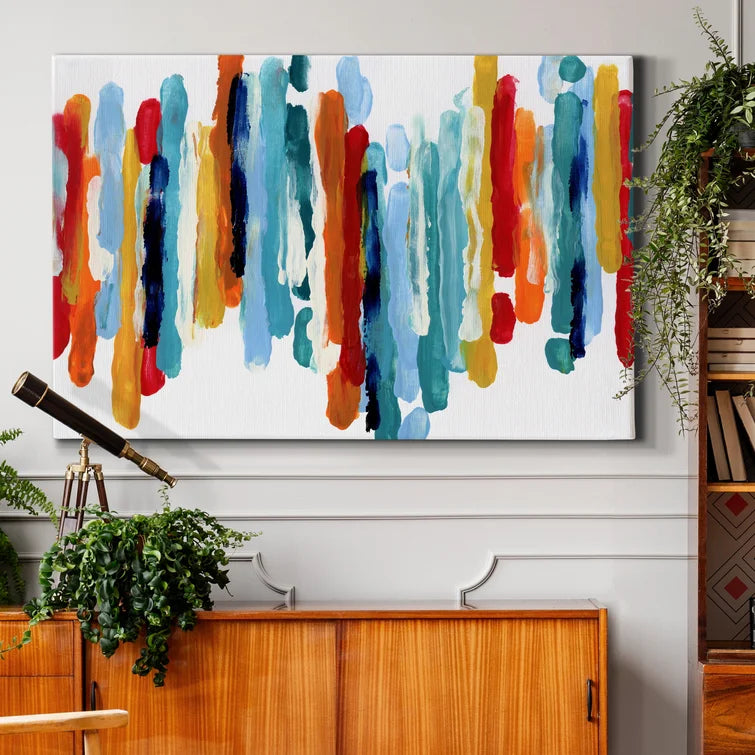 12" H x 8" W x 1" D Captive Color I - Wrapped Canvas Print