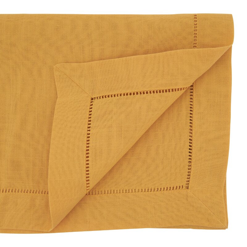 90" x 16" Mustard Cargile Solid Color Table Runner SC846