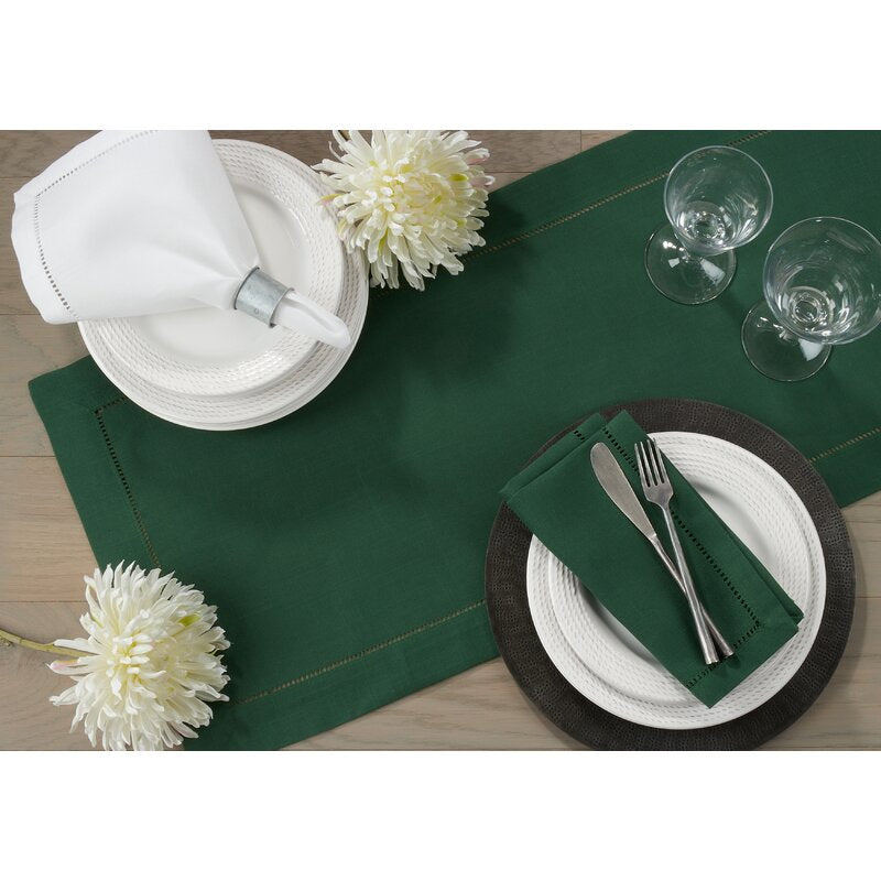 120" L x 16" W Jasper Green Carino Table Runner