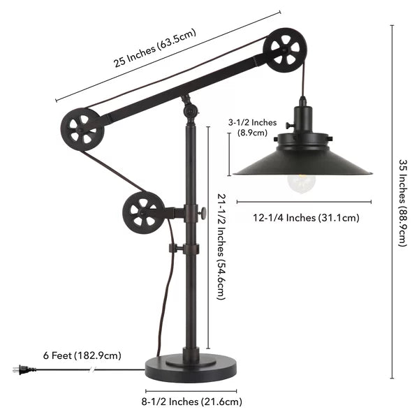 Blackened Bronze Carlisle 29" Desk Lamp