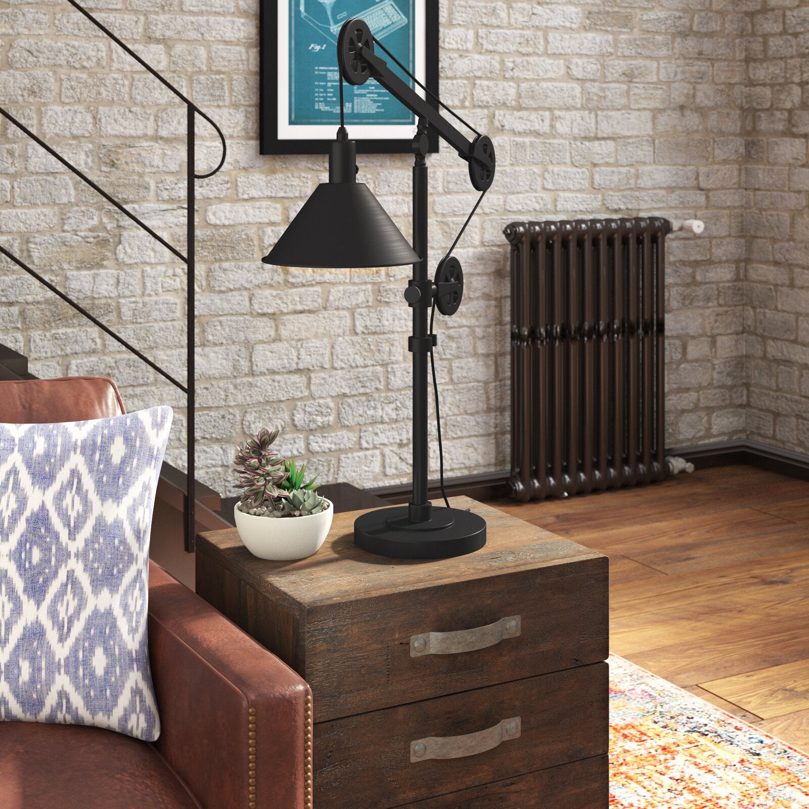 Blackened Bronze Carlisle 35" Desk Lamp TTR451