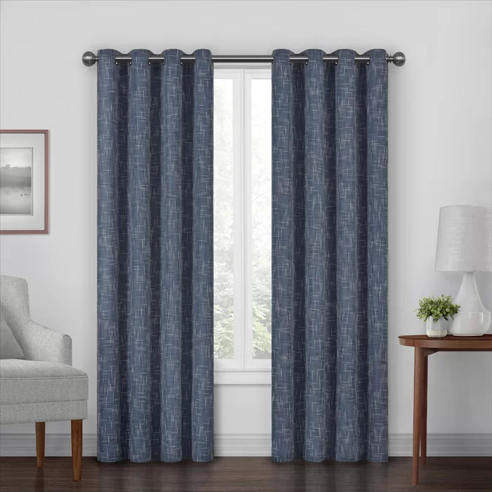 Carly Eclipse Solid Max Blackout Grommet Single Curtain Panel, 50" W x 84" L, (Set of 6)