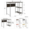 Black Carly Poly Computer Desk