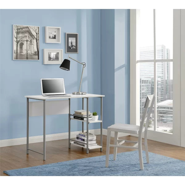 White Carly Poly Computer Desk 30'' H x 36'' W x 20'' D