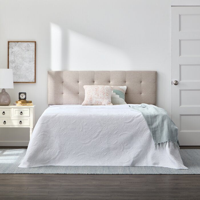 Aijha Square Tufted Upholstered Headboard, Full (final cut, no further discounts)