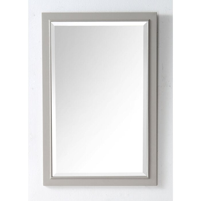 36" H x 24" W Carminda Rectangle Wood Wall Mirror