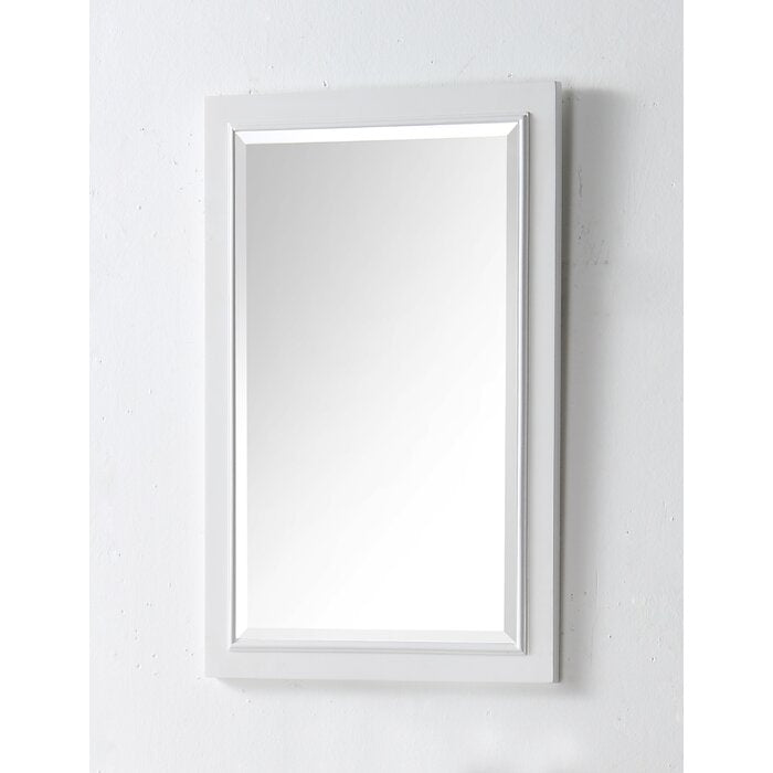 36" H x 24" W Carminda Rectangle Wood Wall Mirror