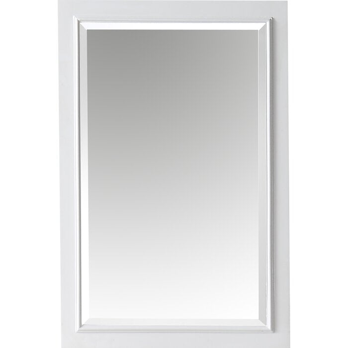 36" H x 24" W Carminda Rectangle Wood Wall Mirror