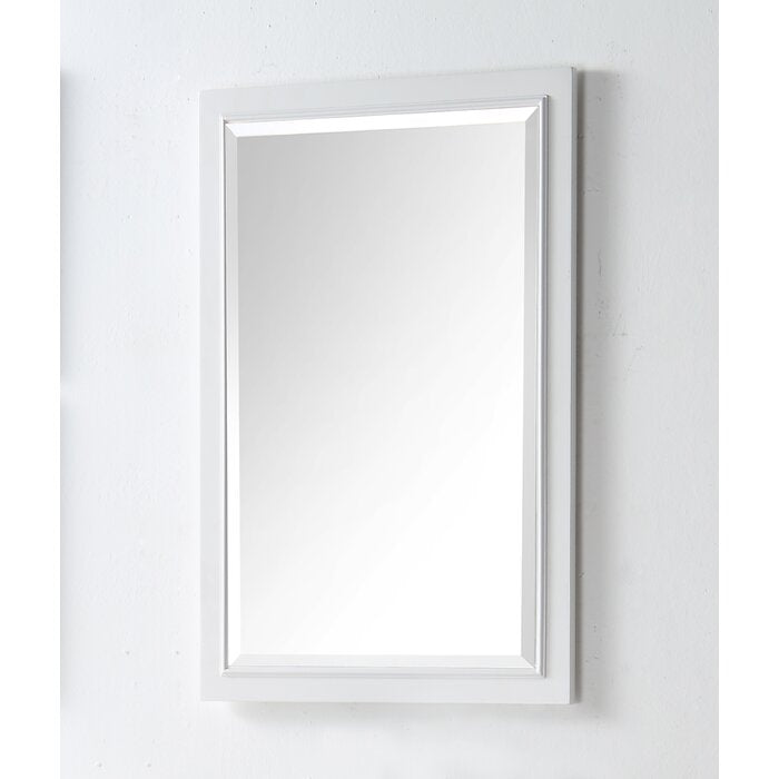 36" H x 24" W Carminda Rectangle Wood Wall Mirror