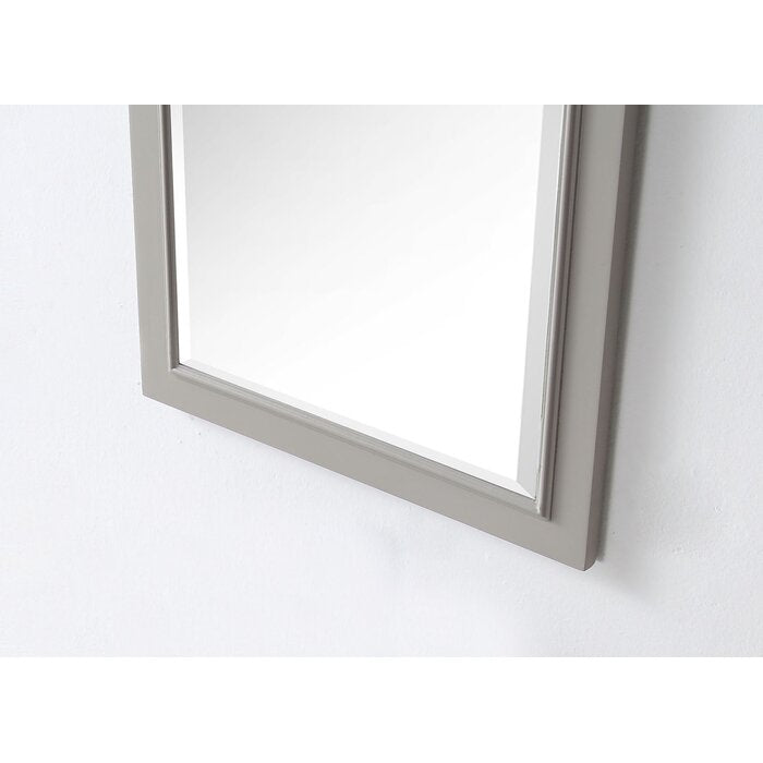 36" H x 24" W Carminda Rectangle Wood Wall Mirror