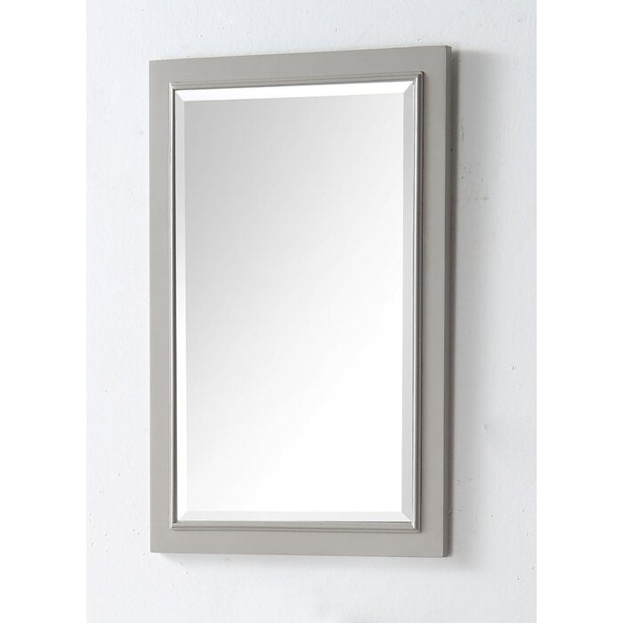 36" H x 24" W Carminda Rectangle Wood Wall Mirror