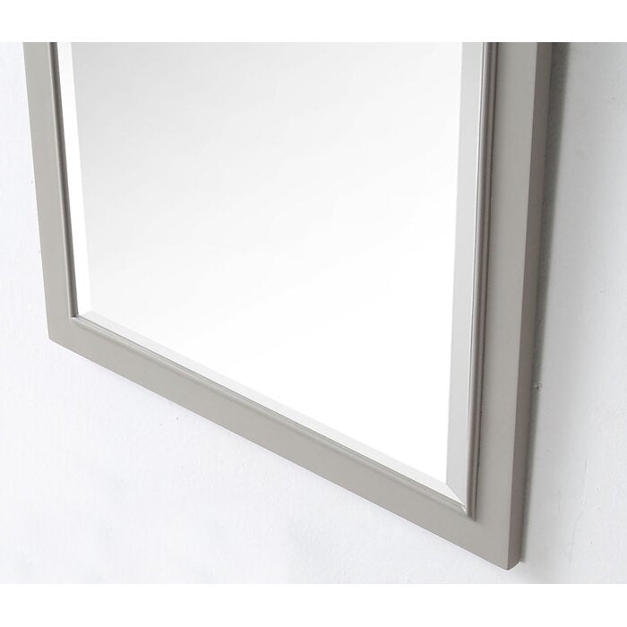 36" H x 24" W Carminda Rectangle Wood Wall Mirror