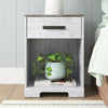 Carnforth 22.09'' Tall 1 - Drawer Nightstand in Whitewash/Rustic Gray