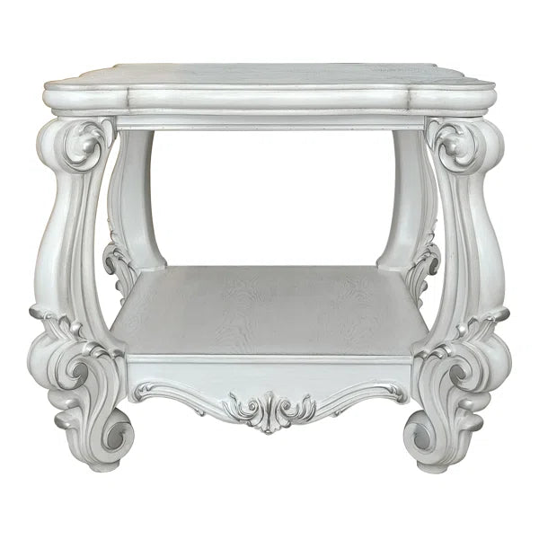 Bone White Carvajal 26'' Tall End Table