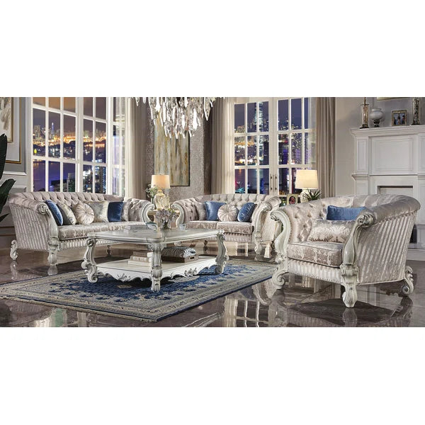 Bone White Carvajal 26'' Tall End Table