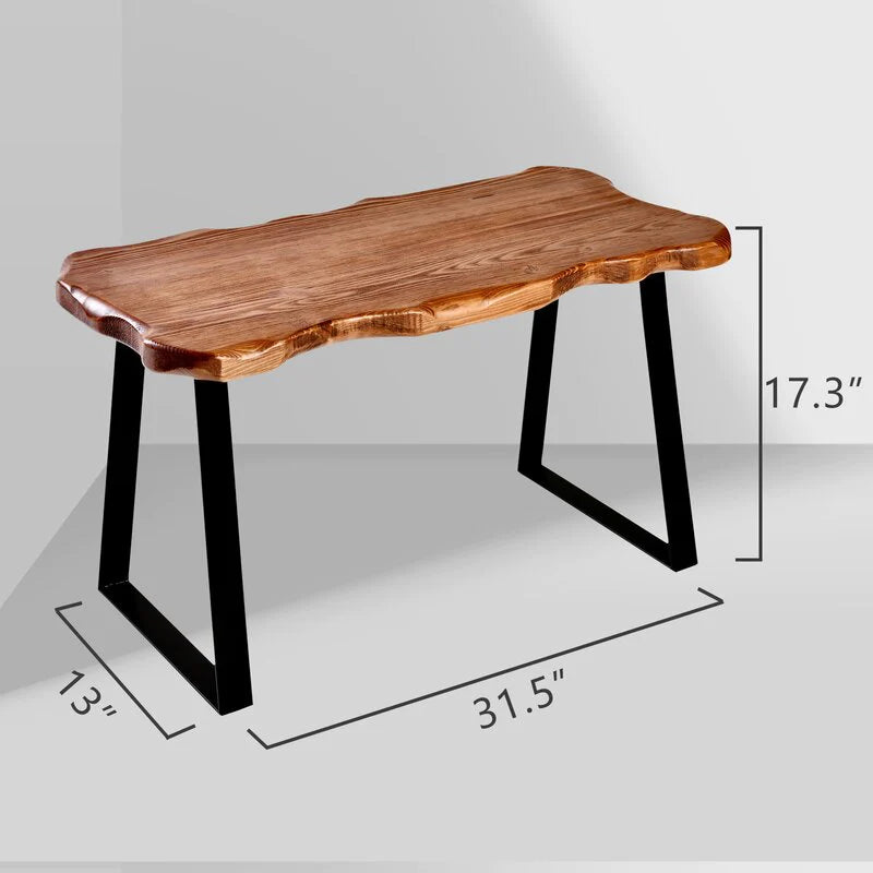 Cataldo Solid Wood Bench Made of Solid Pine Wood in a Light Finish