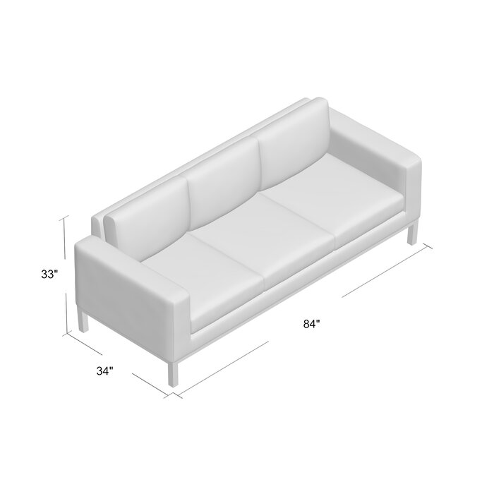 84" Catalina Square Arm Sofa