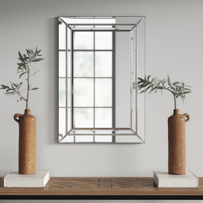 Catoosa Rectangle Framed Accent Wall Mirror (#310)