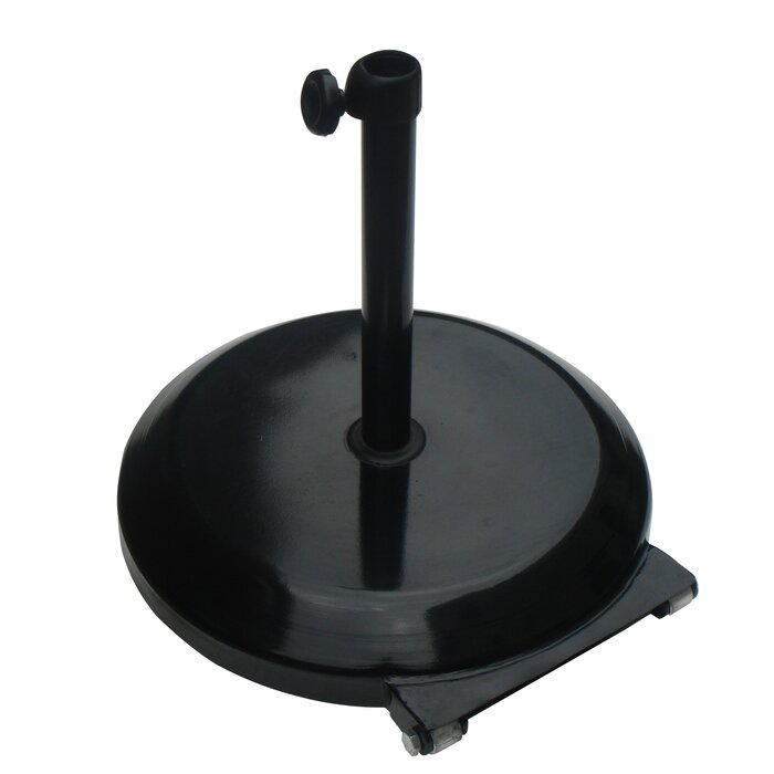Black Caulksville Steel Free Standing Umbrella Base LX4484