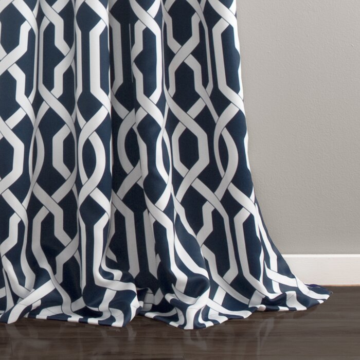 52" W x 95" L Caullin Polyester Curtain (Set of 2)