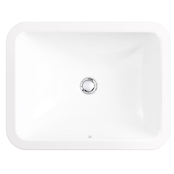 Kohler Rectangle 20-1/4" Undermount Bathroom Sink with Overflow
