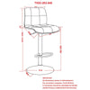 Black Centrahoma Swivel Adjustable Height Stool SHB376