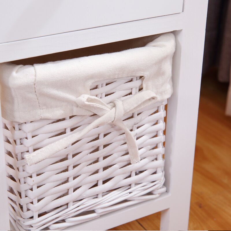 Chalfont 17.7'' Tall 1 - Drawer Nightstand in White (Set of 2)