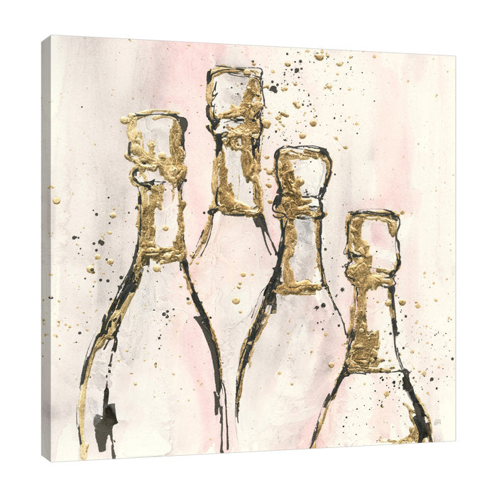 30" H x 30" W x 1.5" D Champagne Is Grand II by Chris Paschke - Wrapped Canvas Print