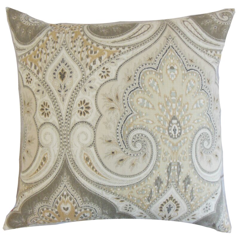 22" x 22" Euro Sham in Latika, Limestone