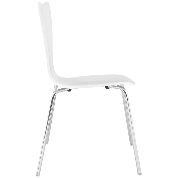 White Chaparro Stacking Side Chair