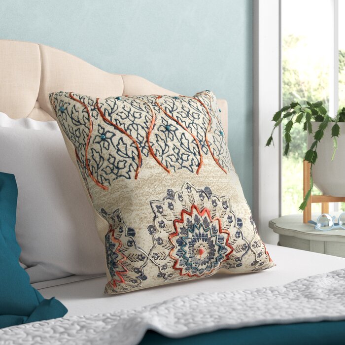 Chapdelaine Square Cotton Pillow Cover & Insert