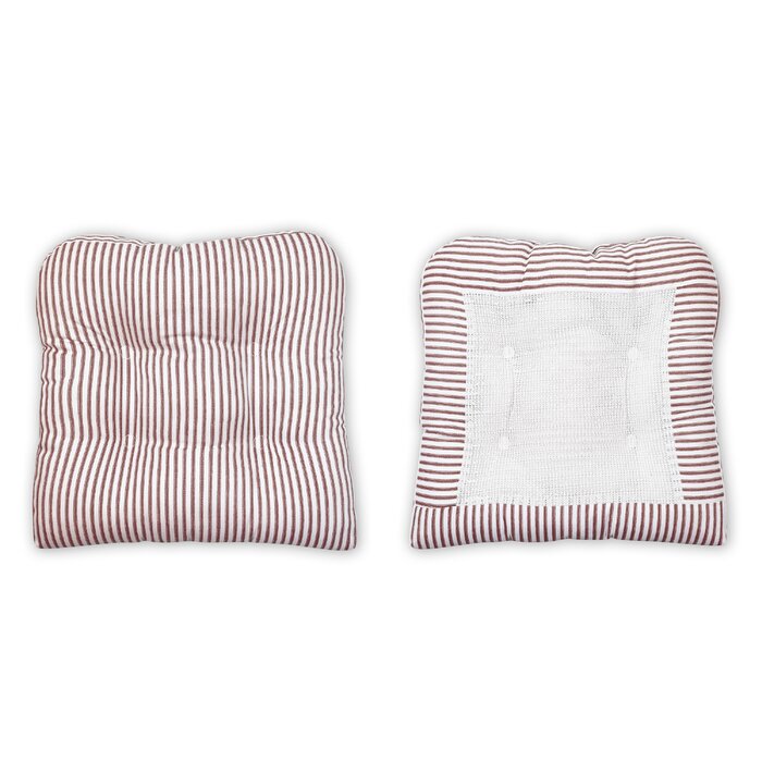 2.5" H x 16" W x 16" D Charis Gracie Oaks Chair Pad, Set of 4