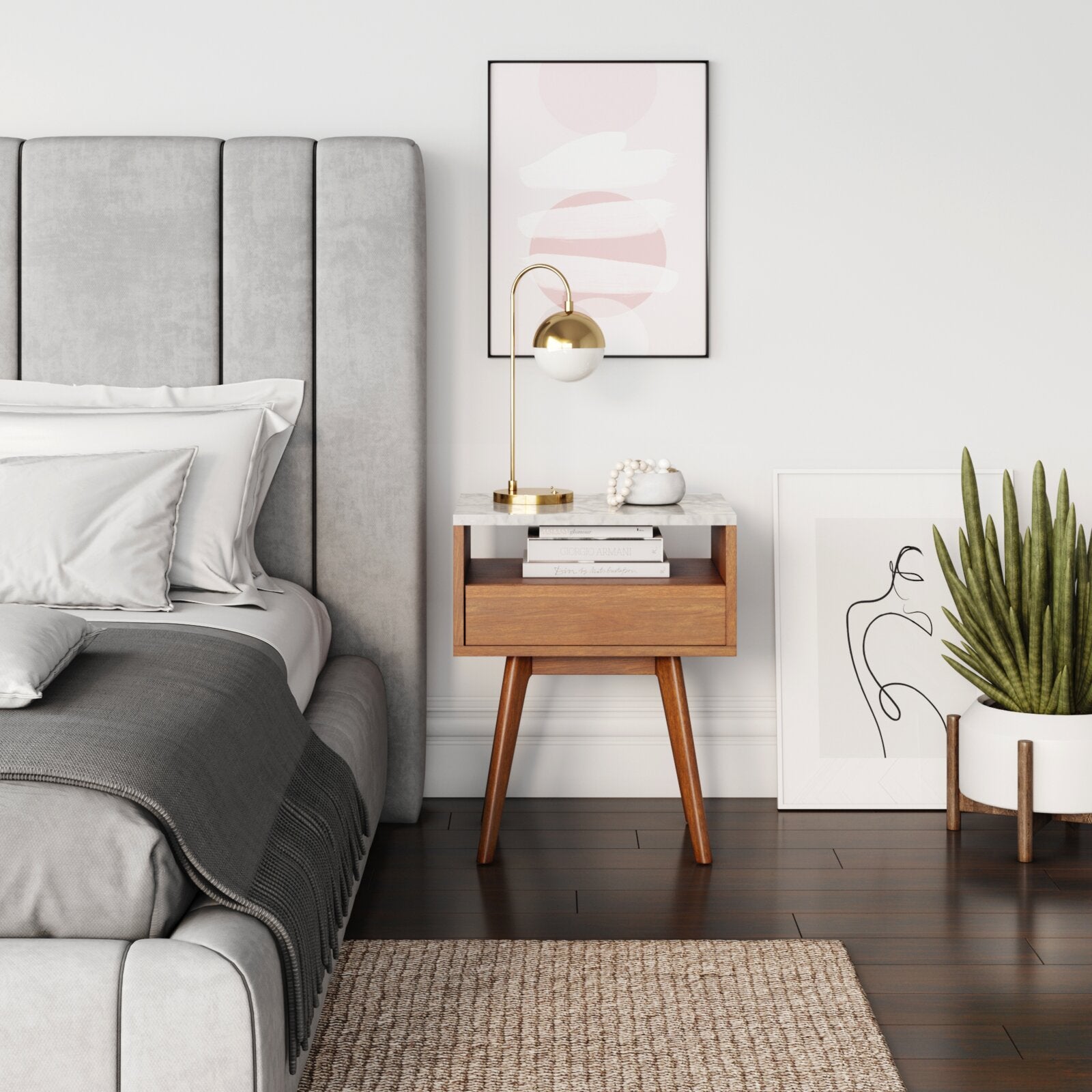 Charley end deals table with storage