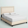 Beige/Brown Charlie Upholstered Bed, King